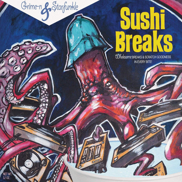 Grime-n & Starfunkle - Sushi Breaks (7" - Blue Vinyl) ILLECT Recordings