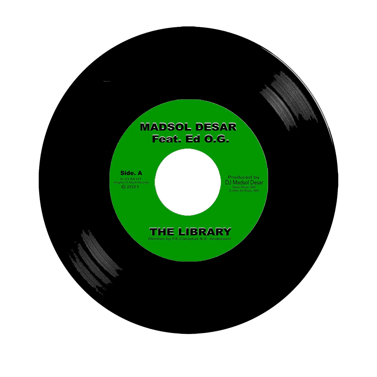 Madsol Desar - The Library feat. Ed O.G. (7") Knightz Of Muzik Records