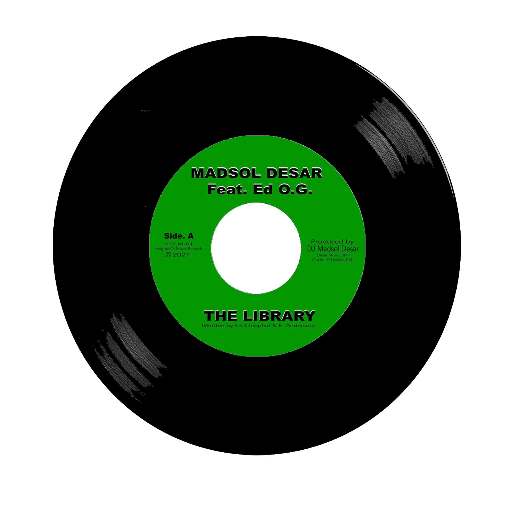 Madsol Desar - The Library feat. Ed O.G. (7") Knightz Of Muzik Records