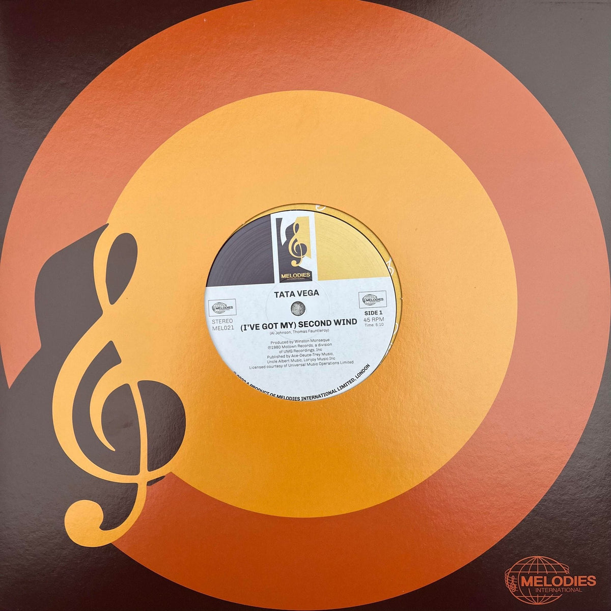 Tata Vega / Al Johnson - I've Got My Second Wind (12") Melodies International