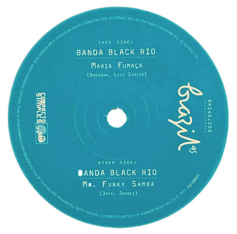Banda Black Rio – Maria Fumaca b/w Mr Funky Samba (7") Mr. Bongo