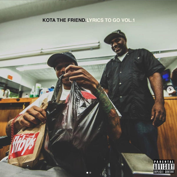 Kota the Friend - Lyrics to Go Vol. 1 (Orange / Black Splattered 10") Mutombo Records