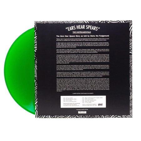 Damu The Fudgemunk - Ears Hear Spears Instrumentals (LP - Green Vinyl) Redefinition Records