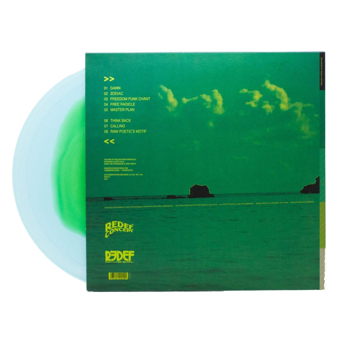 Damu The Fudgemunk - Instrumentals from The Reflecting Sea (LP - Blue/Green Vinyl) Redefinition Records
