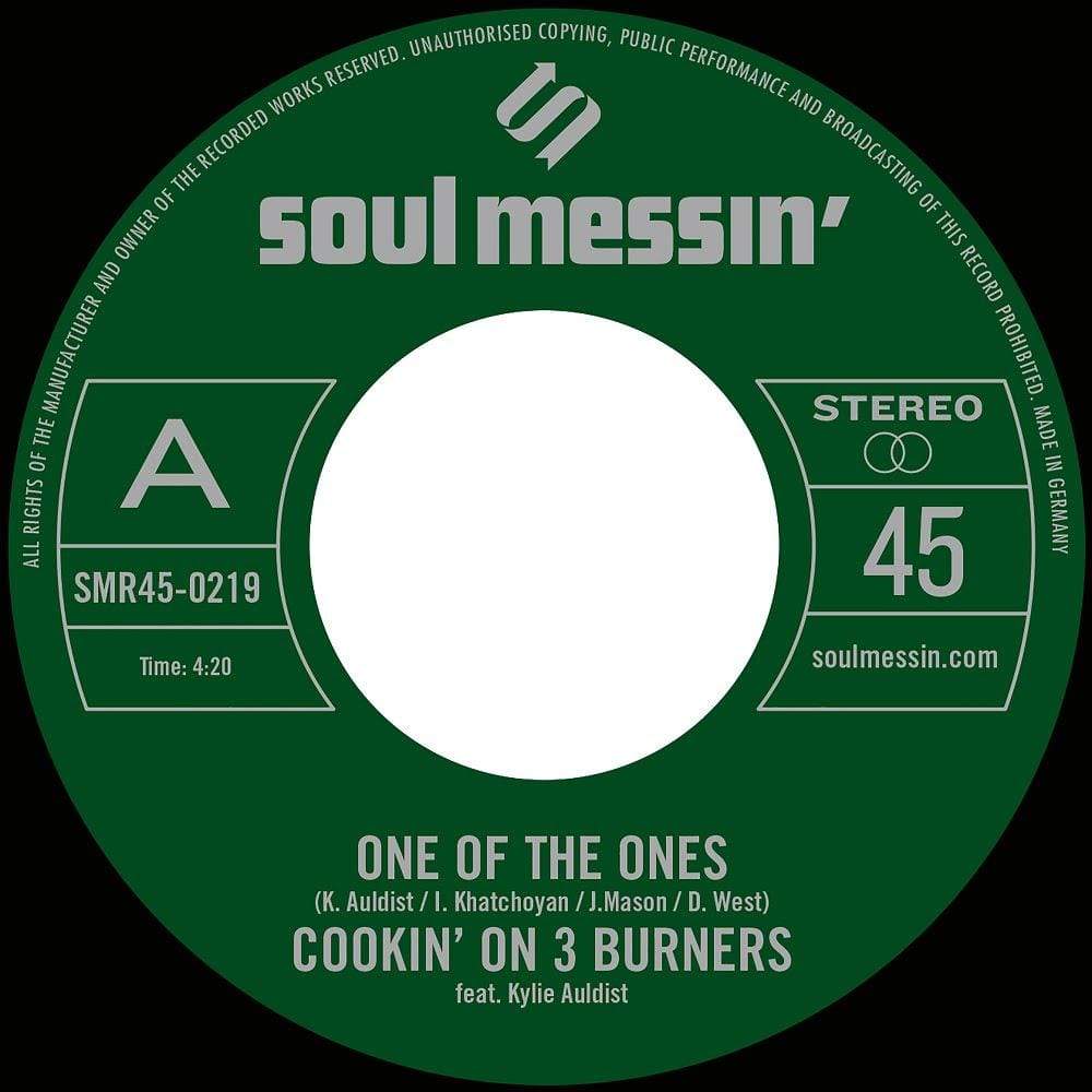 Cookin' On 3 Burners - One Of The Ones b/w Force Of Nature (7") Soul Messin' Records