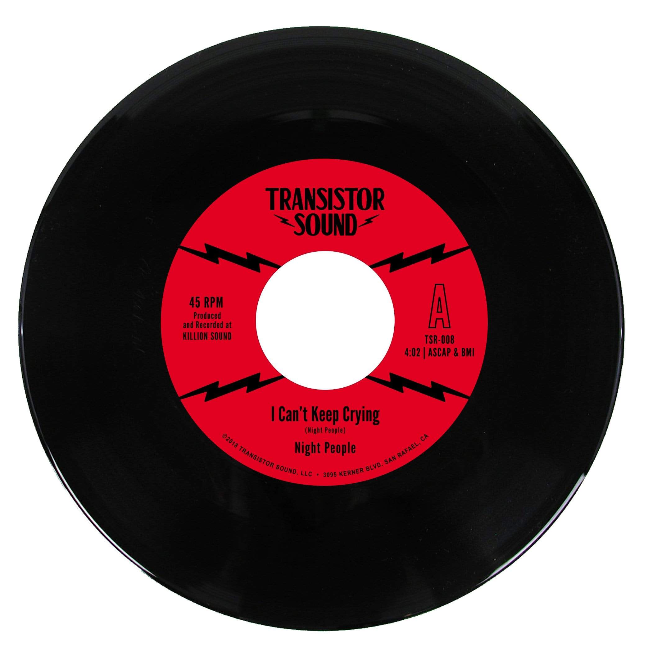Night People - I Can't Keep Crying b/w Instrumental (7") Transistor Sound