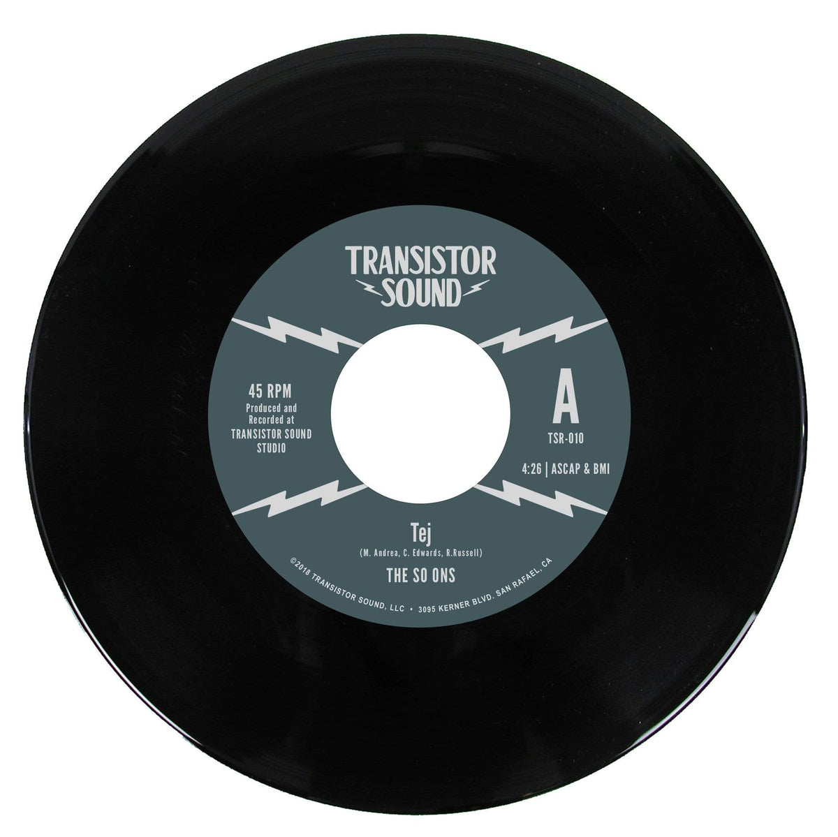 The So Ons - Tej b/w Short Shrift (7") Transistor Sound