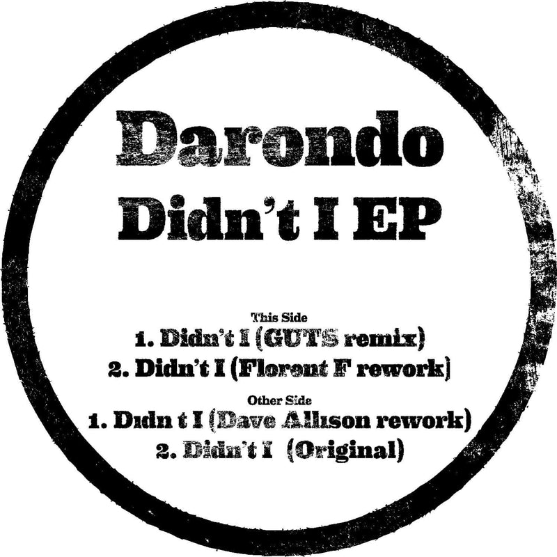 Darondo - Didn't I Edits (EP) Ubiquity Recordings