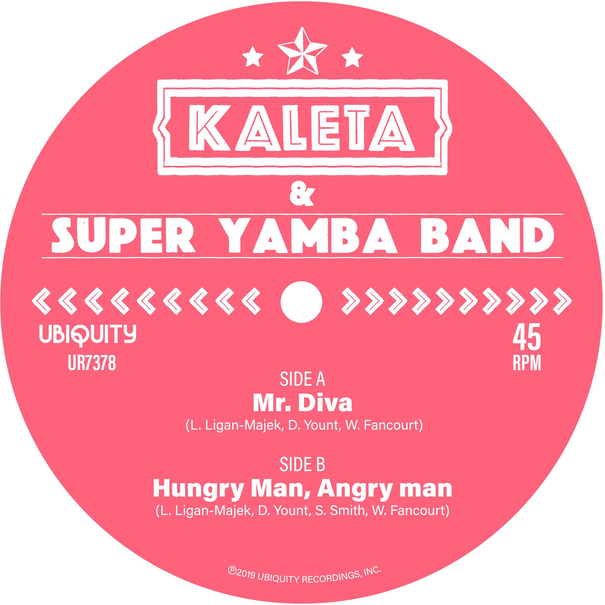 Kaleta & Super Yamba Band - Mr. Diva b/w Hungry Man, Angry Man (7") Ubiquity Recordings