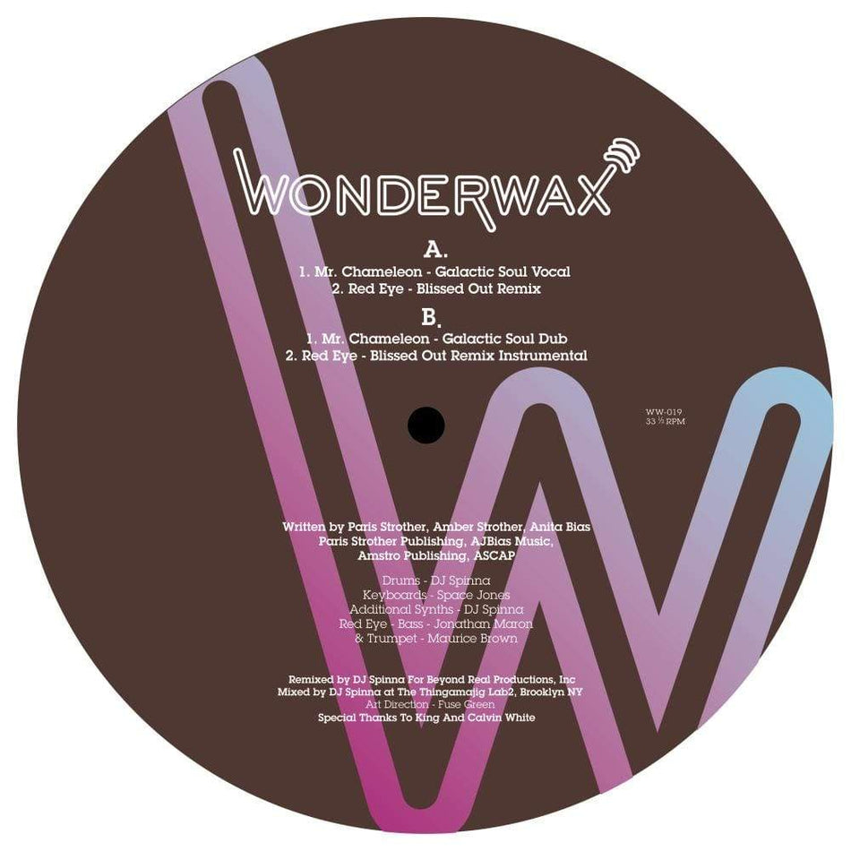 KING - Mr Chameleon / Red Eye (DJ SPINNA Remixes) (12") Wonderwax